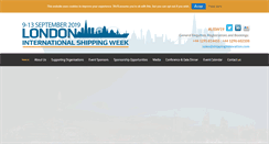 Desktop Screenshot of londoninternationalshippingweek.com