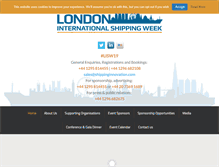 Tablet Screenshot of londoninternationalshippingweek.com